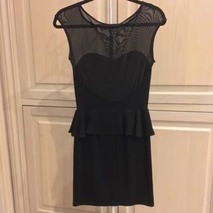 Dresses - Black Peplum Tight Dress Dresses - Black Peplum Tight Dress
